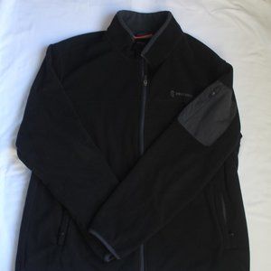 Free Country Mens Black Fleece Coat